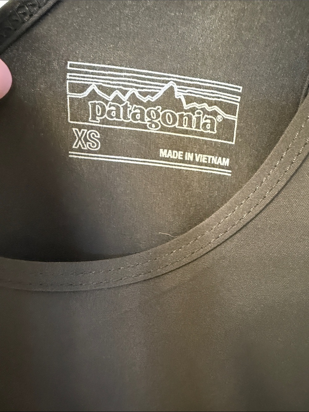Patagonia Black Sleeveless Drawstring Waist Dress - Picture 2 of 5